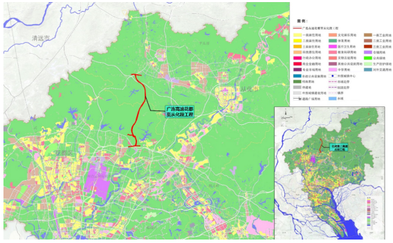 广州至连州高速公路花都至从化段选址